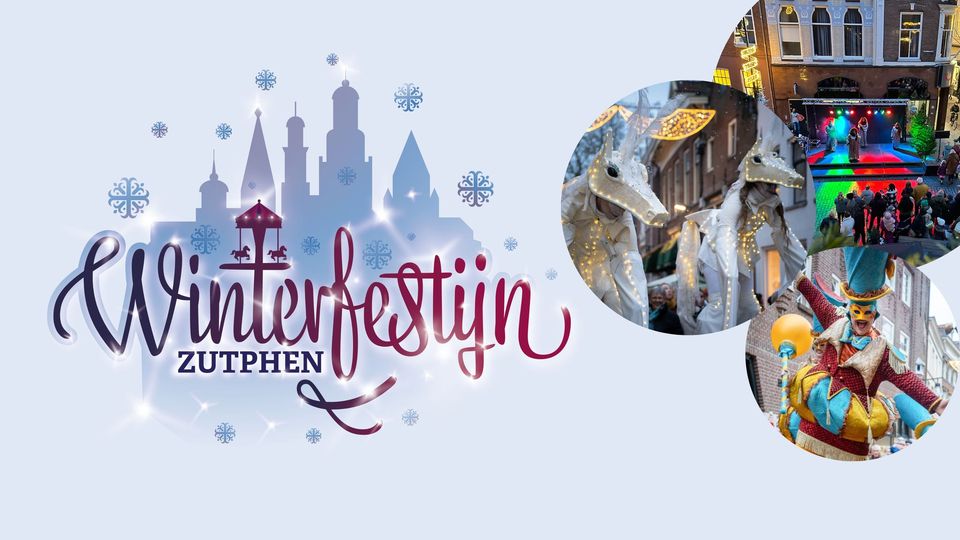 Winterfestijn in Zutphen Hanzestad in kerstsfeer